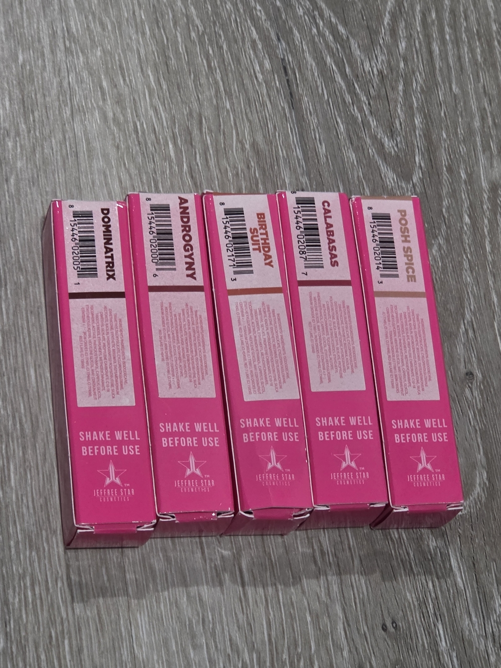 Jeffree Star Velour Liquid Lipstick Bundle Of 5